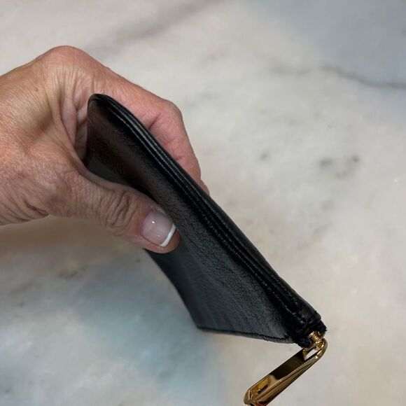 Rebecca Minkoff Pebbled Leather Friends Wristlet with Key Ring - Picture 10 of 13